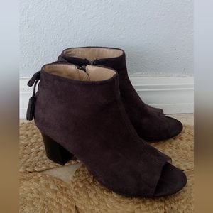 New Peek a Boo Toe Ankle Boots